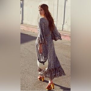 Free People All Mixed-Up Printed Prairie Laced Up
